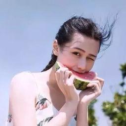 网红吃瓜头像图片高清女